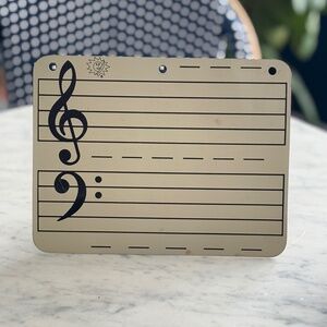 Vintage Antique Metal Music Sign